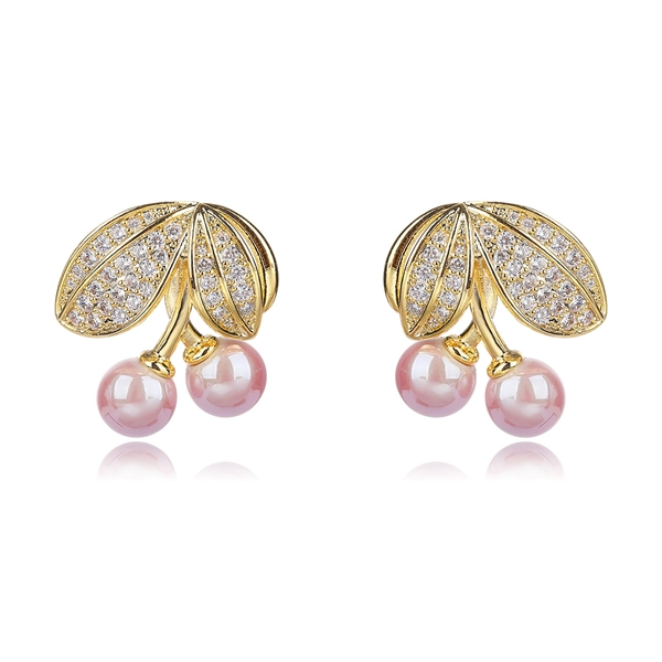 Picture of Fast Selling Pink Gold Plated Big Stud Earrings from Editor Picks