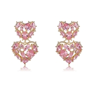 Picture of Attractive Pink Copper or Brass Dangle Earrings with Unbeatable Quality