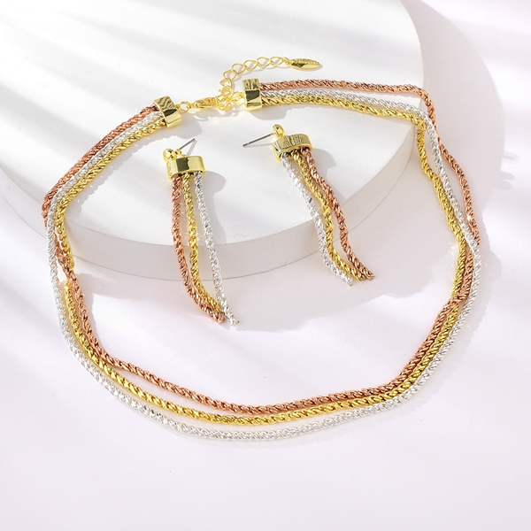 Picture of Trendy Multi-tone Plated Zinc Alloy 2 Piece Jewelry Set with No-Risk Refund