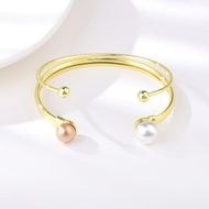 Picture of Zinc Alloy Multi-tone Plated Fashion Bangle at Super Low Price