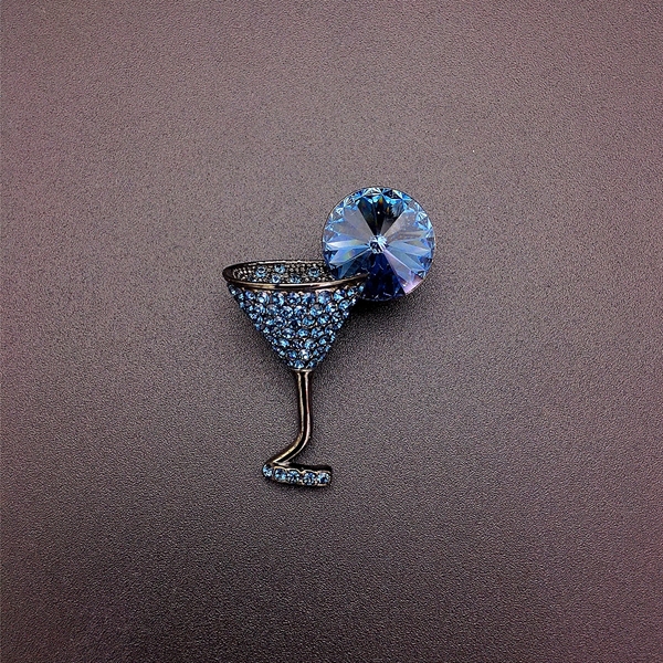 Picture of Featured Blue Swarovski Element Brooche of Original Design