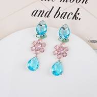 Picture of Great Cubic Zirconia Gold Plated Dangle Earrings