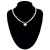 Picture of Copper or Brass Artificial Pearl Short Chain Necklace in Exclusive Design