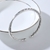 Picture of 999 Sterling Silver Platinum Plated Fashion Bangle in Flattering Style