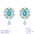 Picture of Trendy Blue Big Dangle Earrings with No-Risk Refund