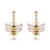 Picture of Designer Gold Plated Yellow Dangle Earrings with No-Risk Return