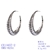 Picture of Purchase Platinum Plated Copper or Brass Hoop Earrings Exclusive Online