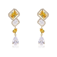 Picture of Hypoallergenic Gold Plated Big Dangle Earrings with Easy Return