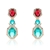 Picture of Fashion Cubic Zirconia Big Dangle Earrings