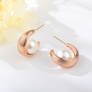 Picture of Popular Artificial Pearl Classic Stud Earrings