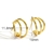 Picture of Irresistible Gold Plated Copper or Brass Stud Earrings As a Gift