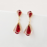 Picture of Luxury Gold Plated Dangle Earrings with Beautiful Craftmanship