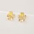 Picture of Big Gold Plated Big Stud Earrings with Fast Delivery
