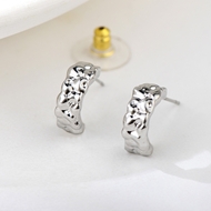 Picture of Dubai Gold Plated Big Stud Earrings with No-Risk Refund