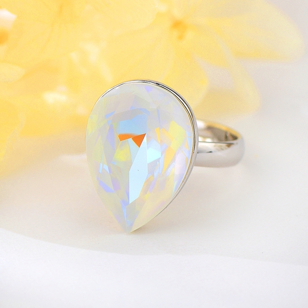 Picture of Great Swarovski Element Medium Fashion Ring