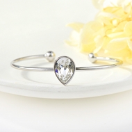 Picture of Zinc Alloy Platinum Plated Fashion Bangle with Unbeatable Quality