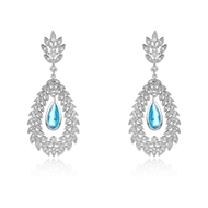 Picture of Great Cubic Zirconia Luxury Dangle Earrings