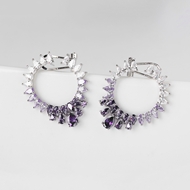 Picture of Brand New Purple Big Big Hoop Earrings with SGS/ISO Certification