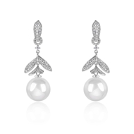 Picture of Famous Big Cubic Zirconia Dangle Earrings