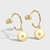 Picture of Purchase Gold Plated Cubic Zirconia Dangle Earrings Exclusive Online