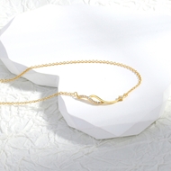 Picture of Delicate Small Short Chain Necklace with 3~7 Day Delivery