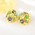 Picture of Best Selling Big Artificial Crystal Big Stud Earrings