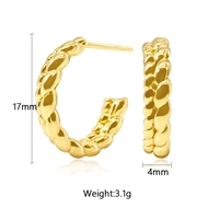 Picture of Brand New Gold Plated Delicate Small Hoop Earrings with SGS/ISO Certification