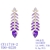 Picture of Distinctive Purple Big Dangle Earrings As a Gift