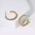 Picture of Delicate White Small Hoop Earrings of Original Design