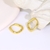 Picture of Great Value Gold Plated Copper or Brass Huggie Earrings with Low MOQ