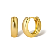 Picture of Fast Selling Gold Plated Delicate Huggie Earrings from Editor Picks