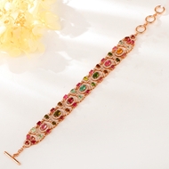 Picture of Fashionable Big Rose Gold Plated Fashion Bracelet