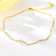 Picture of Low Cost Gold Plated White Fashion Bangle with Low Cost