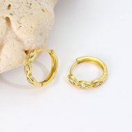 Picture of Low Cost Gold Plated Delicate Huggie Earrings with Low Cost