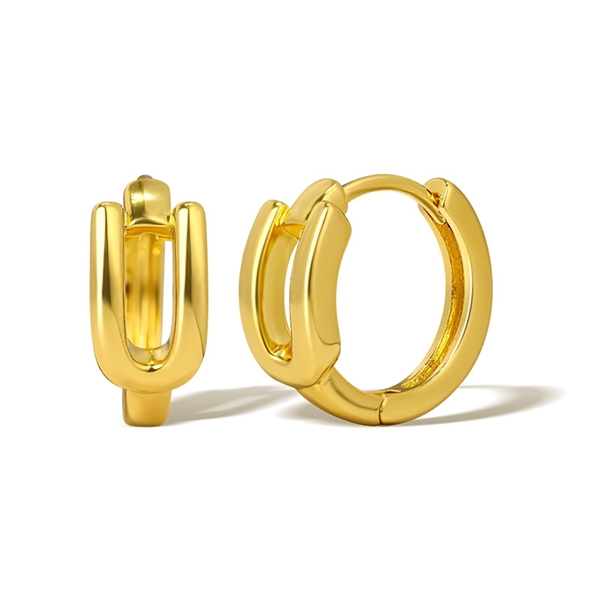 Picture of Hot Selling Gold Plated Small Huggie Earrings with No-Risk Refund