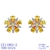 Picture of Good Quality Cubic Zirconia Yellow Big Stud Earrings