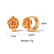 Picture of Stylish Small Flower Huggie Earrings