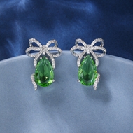 Picture of Luxury Green Dangle Earrings Online Only