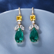 Picture of Most Popular Cubic Zirconia Big Dangle Earrings