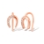 Picture of Good Cubic Zirconia Delicate Huggie Earrings