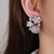 Picture of Stylish Big Platinum Plated Big Stud Earrings