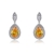 Picture of Fashion Cubic Zirconia Platinum Plated Dangle Earrings