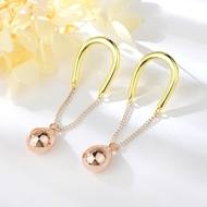 Picture of Eye-Catching Gold Plated Plain Dangle Earrings with Member Discount