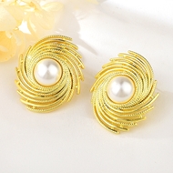 Picture of Pretty Artificial Pearl White Dangle Earrings