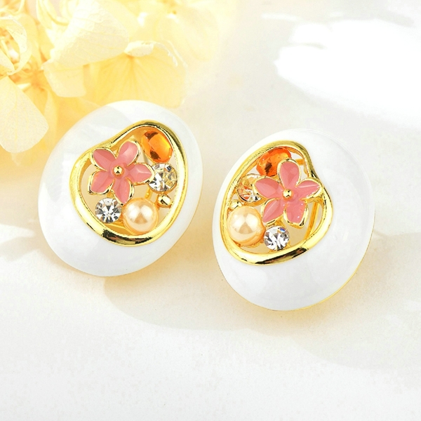 Picture of Great Enamel Gold Plated Dangle Earrings