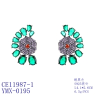 Picture of Luxury Cubic Zirconia Dangle Earrings in Exclusive Design