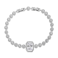 Picture of Shop Platinum Plated Party Fashion Bracelet with Wow Elements