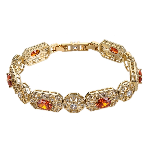 Picture of Trendy Gold Plated Copper or Brass Fashion Bracelet with No-Risk Refund